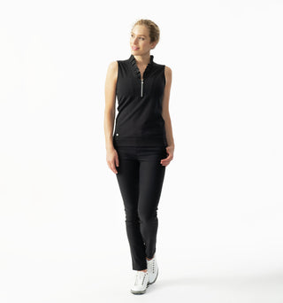 Daily Sports Patrice Sleeveless Polo Shirt - Black