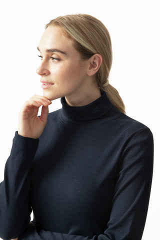 Daily Sports Maggie Long Sleeve Roll Neck - Navy