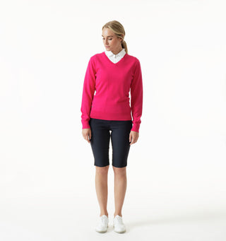 Daily Sports Tea Long Sleeve Pullover - Berry