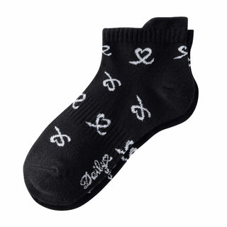 Daily Sports Pair Of Heart Ladies Golf Socks (Black) - 3 Pack