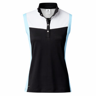 Daily Sports Mine Sleeveless Polo Shirt - Black