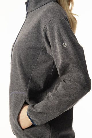 Daily Sports Ladies Elvina Half Neck Jacket - Navy