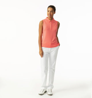 Daily Sports Peoria Sleeveless Golf Polo Shirt - Coral