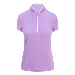 Bloom Cap Sleeve Ladies Golf Polo Shirt - Lilac