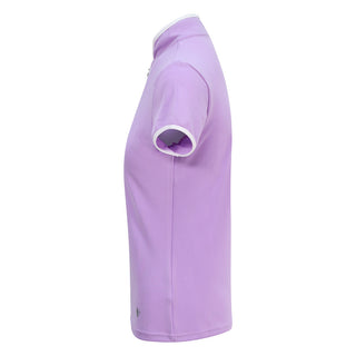 Bloom Cap Sleeve Ladies Golf Polo Shirt - Lilac