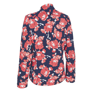 Callaway Ladies Golf Jacket Floral Soft Shell -  Peacoat