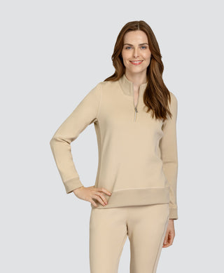 Tail Ladies Alessa Long Sleeve Polo - Sand