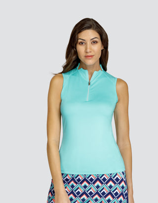 Tail Ladies Caro Sleeveless Polo - Merry Blue