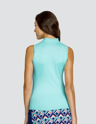 Tail Ladies Caro Sleeveless Polo - Merry Blue