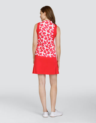 Tail Ladies Dovima Sleeveless Polo - Wonderland Geo