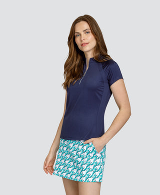 Tail Ladies Rumina Short Sleeve Polo - Navy Blue