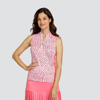 Tail Ladies Golf Sully Sleeveless Top - Speckle Dots
