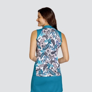 Tail Ladies Golf Cindylou Sleeveless Top - Rowan Foliage