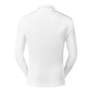 Tail Ladies Tamil Long Sleeve Polo - Pebbles Chalk