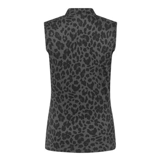 Tail Ladies Oro Sleeveless Polo - Leopardess