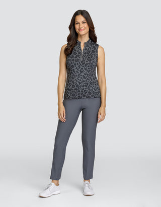 Tail Ladies Oro Sleeveless Polo - Leopardess