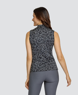 Tail Ladies Oro Sleeveless Polo - Leopardess
