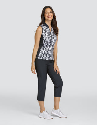 Tail Ladies Darly Sleeveless Polo - Magnetic Geo