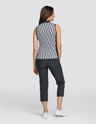Tail Ladies Darly Sleeveless Polo - Magnetic Geo