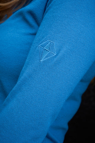 Pure Golf Super Soft Glow Roll Neck - Vallarta Blue