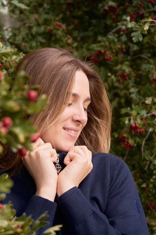 Brace Navy Super Soft Quarter Zip Lined Sweater - Pure Golf