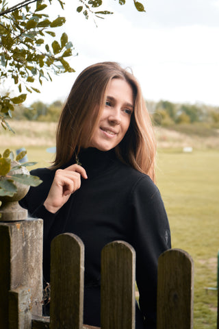 Brace Black Super Soft Lined Quarter Zip Golf Jumper - Pure Golf