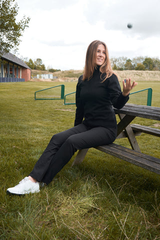 Brace Black Super Soft Lined Quarter Zip Golf Jumper - Pure Golf