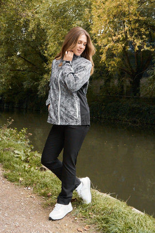 Pure Golf Jora Waterproof Full Zip Jacket - Mono Snake