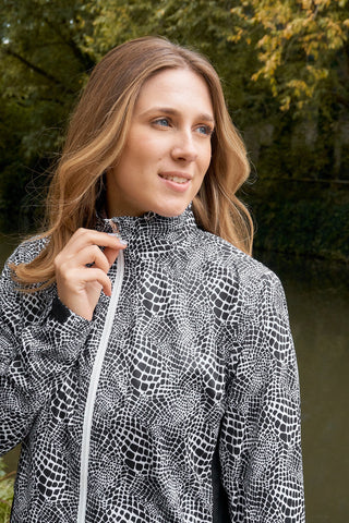 Pure Golf Jora Waterproof Full Zip Jacket - Mono Snake