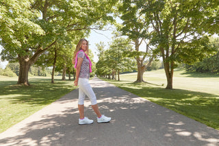 Pure Golf Rise Cap Sleeve Polo - Leo Pop