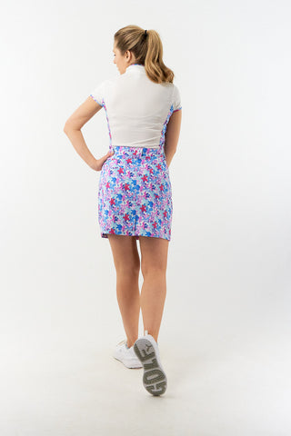 Pure Golf Bliss Cap Sleeve Polo - Watercolour Daydream