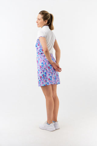 Pure Golf Bliss Cap Sleeve Polo - Watercolour Daydream