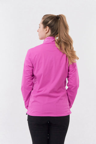 Pure Golf Jora Waterproof Full Zip Jacket - Azalea Paisley