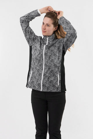 Pure Golf Jora Waterproof Full Zip Jacket - Mono Snake