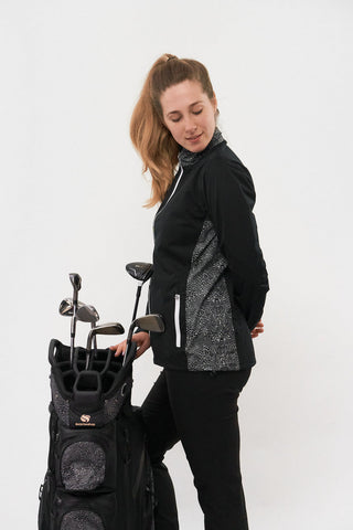 Pure Golf Jora Waterproof Full Zip Jacket - Cheetah