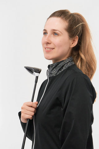 Pure Golf Jora Waterproof Full Zip Jacket - Cheetah