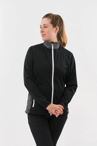 Pure Golf Jora Waterproof Full Zip Jacket - Cheetah