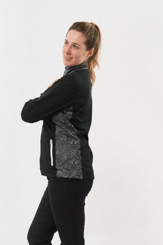 Pure Golf Jora Waterproof Full Zip Jacket - Cheetah