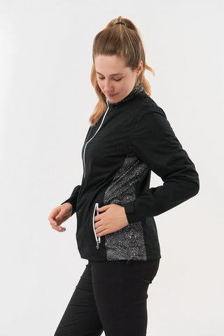 Pure Golf Jora Waterproof Full Zip Jacket - Cheetah