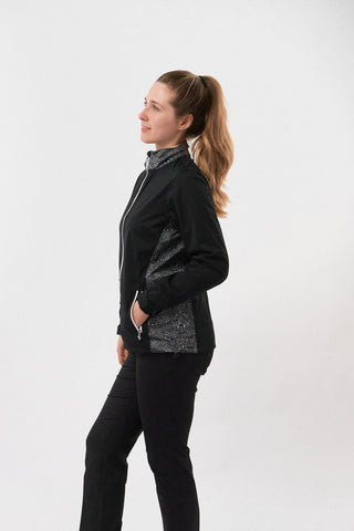 Pure Golf Jora Waterproof Full Zip Jacket - Cheetah