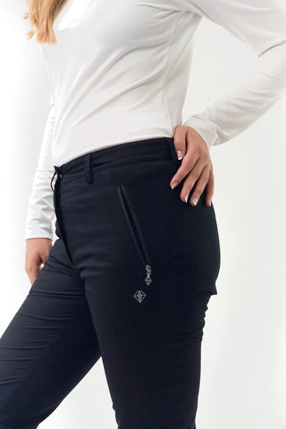 Cascade Waterproof Lined Ladies Golf Trousers - Navy - [Please size down]