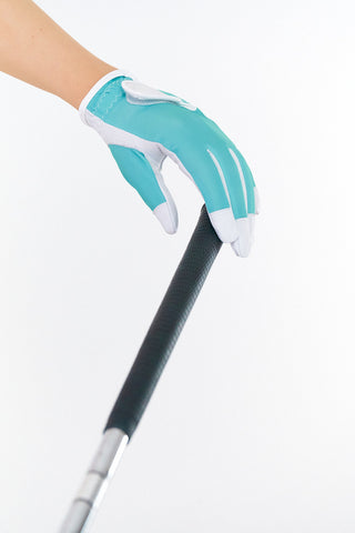 Cabretta Leather Ladies Golf Glove- Ocean Blue
