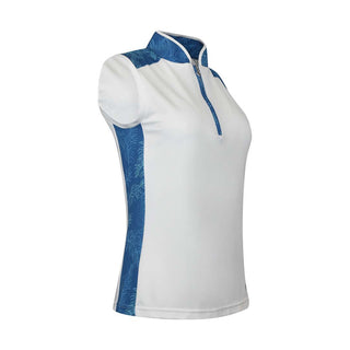 Pure Golf Ladies Audrina Sleeveless Polo Shirt - Feather