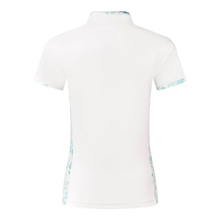 Pure Golf Ladies Bliss Sleeveless Golf Polo Shirt - Aquamarine Lake