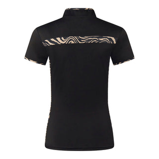 Pure Golf Ladies Keyana Cap Sleeve Polo Shirt - Sand Safari