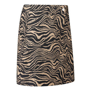 Pure Golf Clarity Print Ladies Golf Skort- Sand Safari