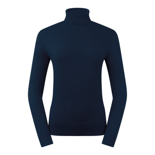 Pure Golf Super Soft Glow Roll Neck - Navy