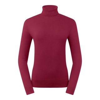 Pure Golf Super Soft Glow Roll Neck - Garnet Berry