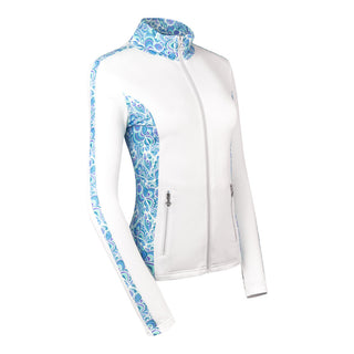Pure Golf Ladies Breeze Golf Jacket - Peacock Swirl