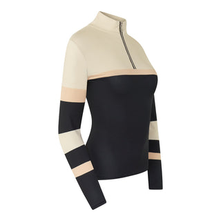 Pure Golf Luna Quarter Zip Womens Golf Top - Champagne